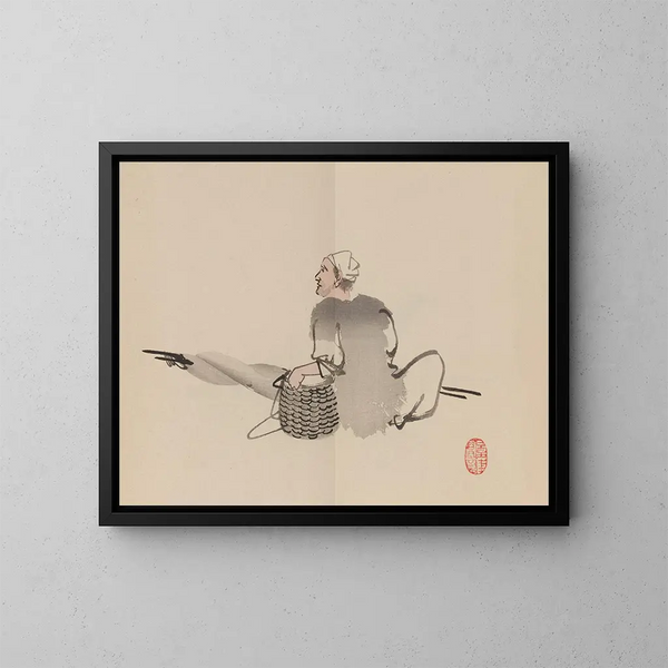 Keinen shugajō Pl74 - Imao Keinen — quadro incorniciato alla parete
