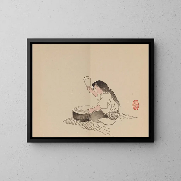 Keinen shugajō Pl. 78 - Imao Keinen — quadro incorniciato alla parete
