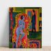 Riproduzione del dipinto interno con donna nuda e uomo - Ernst Ludwig Kirchner