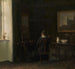 Riproduzione del dipinto Interno con la donna dell'artista Émilie Heise - Carl Holse