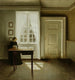 interno con una dama - Vilhelm Hammershøi — vista dell’opera