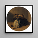 Interno con una festa fumante intorno a un tavolo - Pieter Codde — quadro incorniciato alla parete