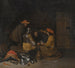 Interno di una sala di guardia con quattro figure che bevono e giocano a carte - Gerard ter Borch — vista dell’opera