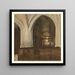 Interno dell'abbazia di Aramont - François Bonvin — quadro incorniciato alla parete