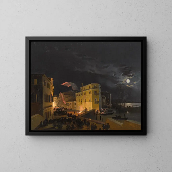 Festival a Venezia - Ippolito Caffi — quadro incorniciato alla parete
