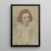 Portrait d'une jeune fille - Ippolito Leoni — quadro incorniciato alla parete