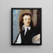 Ritratto di un uomo - Isaac Fuller — quadro incorniciato alla parete