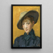 Una ragazza elegante con un cappello - Isaac Israëls — quadro incorniciato alla parete