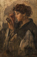 Dame avec un miroir à main - Isaac Israëls — vista dell’opera