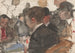 Uomini che giocano a carte in un caffè - Isaac Israëls — vista dell’opera