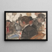 Uomini che giocano a carte in un caffè - Isaac Israëls — quadro incorniciato alla parete