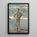 Giovane ragazzo su una spiaggia - Isaac Israëls — quadro incorniciato alla parete