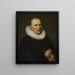 Ritratto di un sindaco - Isaac Jacobsz van Hooren — quadro incorniciato alla parete