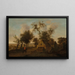 Paesaggio boscoso con viaggiatori e cavalieri - Isaac Koene — quadro incorniciato alla parete