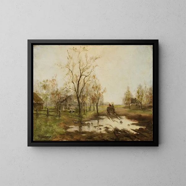 La primavera in campagna - Isaac Levitan — quadro incorniciato alla parete