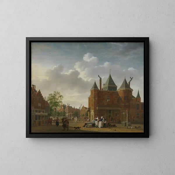 La waag Saint-Antoine à Amsterdam - Isaac Ouwater — quadro incorniciato alla parete