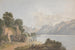 paesaggistico montano con lago, porta e figure - Isaac Weld — vista dell’opera