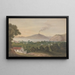Il Vesuvio attraverso la baia di Napoli - Isaac Weld — quadro incorniciato alla parete