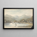 Vista sul fiume tra i laghi - Isaac Weld — quadro incorniciato alla parete
