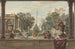 Un jardin à l'italienne avec un perroquet, un caniche et un homme - Isaac de Moucheron — vista dell’opera