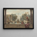 Un jardin à l'italienne avec un perroquet, un caniche et un homme - Isaac de Moucheron — quadro incorniciato alla parete