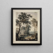 Paesaggio arcadico con architettura di palazzo - Isaac de Moucheron — quadro incorniciato alla parete