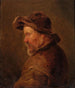 Un uomo con un cappello e abiti usurati - Isaac van Ostade — vista dell’opera
