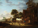 Rifugio di campagna con un cavallo al abbeveratoio - Isaac van Ostade — vista dell’opera