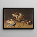 Nature morte di frutta e fiori - Isaak Soreau — quadro incorniciato alla parete