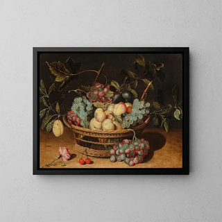 Nature morte con uva - Isaak Soreau — quadro incorniciato alla parete