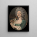 Ritratto presunto di Rosalie Dugazon 1755-1821 cantante - Isabelle Pinson — quadro incorniciato alla parete