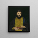 Ritratto di un ebreo sefardita - Isidor Kaufmann — quadro incorniciato alla parete