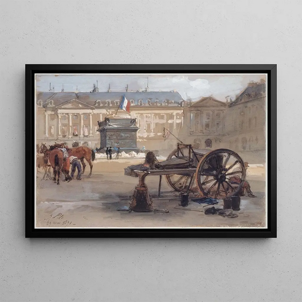 Isidore Pils - La place Vendme aprs le renversement de la colonne.webp