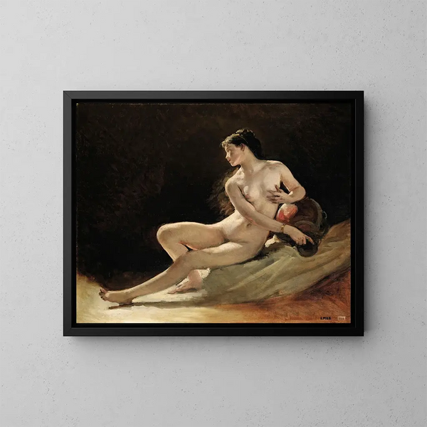 Studio per la figura della Senna per l'Opéra Garnier a Parigi - Isidore Pils — quadro incorniciato alla parete