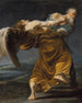 Jacob che lotta con l'angelo - Scuola italiana — vista dell’opera