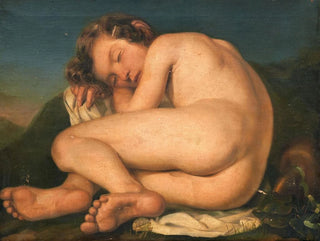 Cupidon endormi - Scuola italiana — vista dell’opera