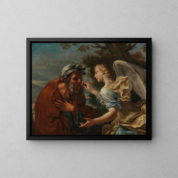 Il profeta Isaia - Scuola italiana — quadro incorniciato alla parete