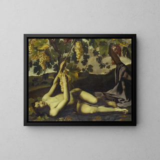 Il Giovane Bacco - Scuola italiana — quadro incorniciato alla parete