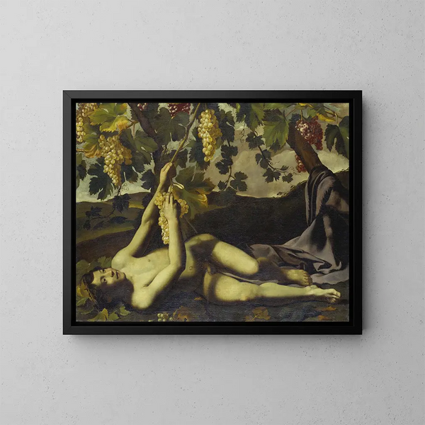 Il Giovane Bacco - Scuola italiana — quadro incorniciato alla parete