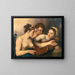 Giunone, Cupido e Venere - Scuola italo-flamanda — quadro incorniciato alla parete