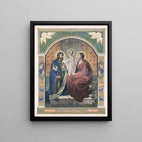 La Sainte Famille - Franz Ittenbach — quadro incorniciato alla parete