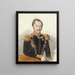 Ritratto del generale Daniel Alexandrovitch Gershtentsveig - Ivan Alexeevich Nechaev — quadro incorniciato alla parete