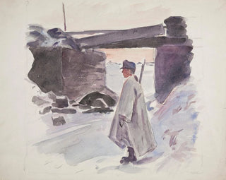 Ivan Ivanec - onierz Legionu Ukraiskich Strzelcw Siczowych 19141920 stojcy na warcie przy mocie.webp