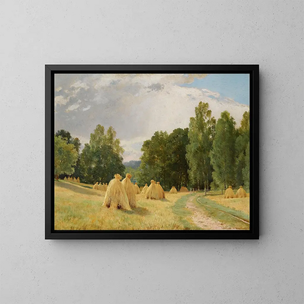 Meules à Préobrazhenskoe - Ivan Ivanovich Shishkin — quadro incorniciato alla parete