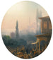 Una scena di mercato a Costantinopoli con Santa Sofia oltre - Ivan Konstantinovich Aivazovsky — vista dell’opera