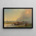 Carri trainati da buoi nella steppa ucraina - Ivan Konstantinovich Aivazovsky — quadro incorniciato alla parete