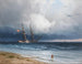 Barca sulla riva del mare - Ivan Konstantinovich Aivazovsky — vista dell’opera