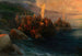 Lo sbarco di Cristoforo Colombo con i suoi compagni su tre scialuppe venerdì 12 ottobre 1492 all'alba su un'isola americana chiamata San Salvador da lui lo stesso giorno - Ivan Konstantinovich Aivazovsky — vista dell’opera