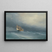 La tempesta che si alza - Ivan Konstantinovich Aivazovsky — quadro incorniciato alla parete