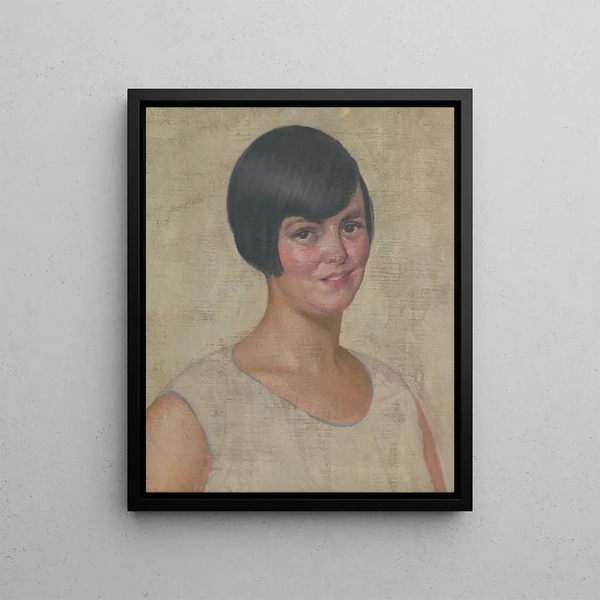 Ritratto di una donna - Ivan Rabuzin — quadro incorniciato alla parete